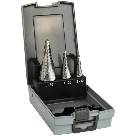 Bosch 3 Piece HSS Step Drill Bit Set – image 2