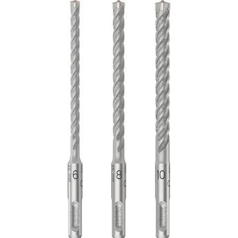 Bosch PRO 3 Piece SDS Plus 5X Drill Bit Set – image 2