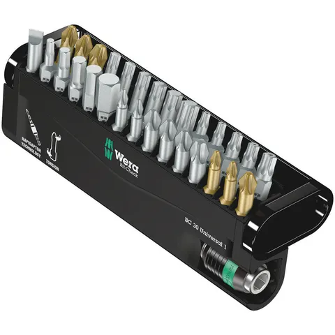 Wera 30 Piece Universal Bit-Check Screwdriver Bit and Holder Set – image 2
