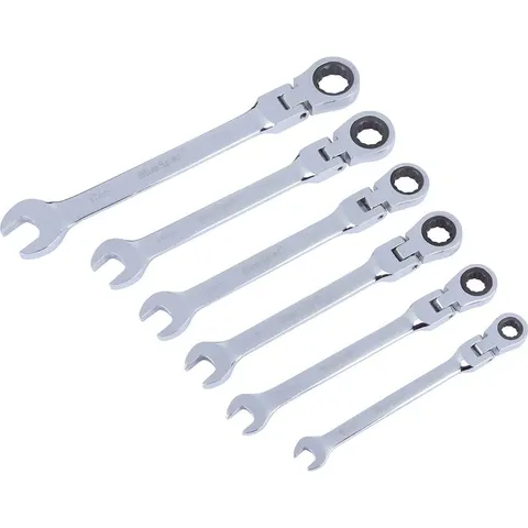 BlueSpot 6 Piece Flexible Head Ratchet Spanner Set – image 2