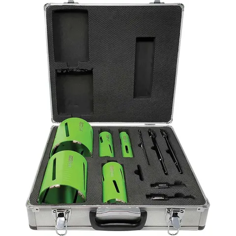 Coreplus 11 Piece Dry Diamond Core Drill Bit Set – image 3