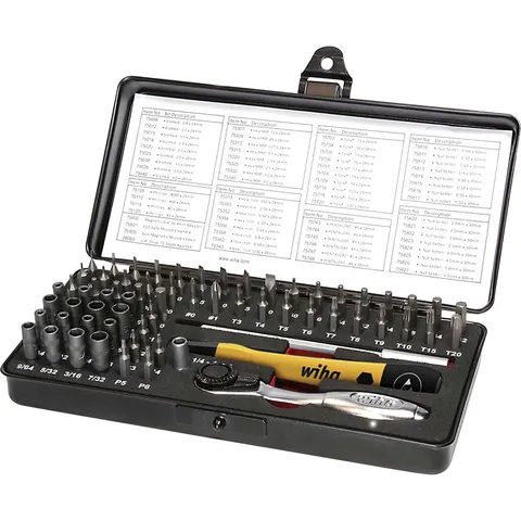 Wiha ESD Micro-bit Set, 66 Piece (inc. Case) – image 3