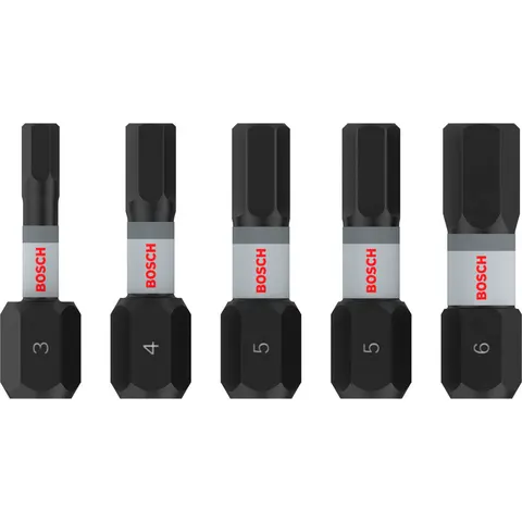 Bosch PRO 5 Piece Impact Hex Screwdriver Bit Set – image 2