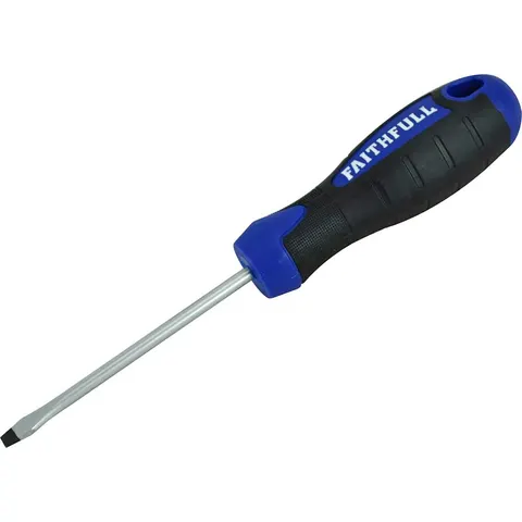 Faithfull Soft Grip Flared Slotted Tip Screwdriver – FAISDF75 – image 3