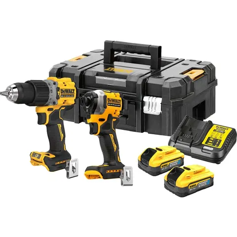 DeWalt 18V XR POWERSTACK 5Ah Twin Kit – Yellow & Black – image 2