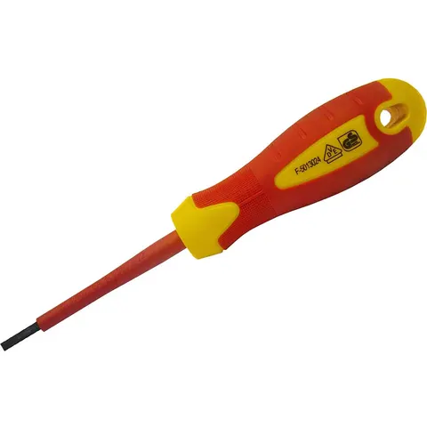 Faithfull VDE Insulated Soft Grip Slotted Screwdriver – FAISDVDE35 – image 3