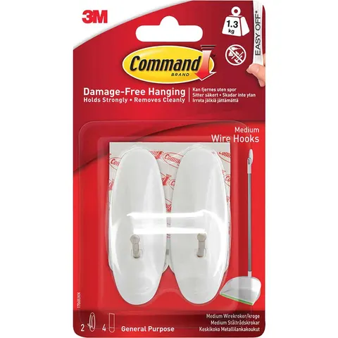 Command Adhesive Strip Wire Hooks – image 2
