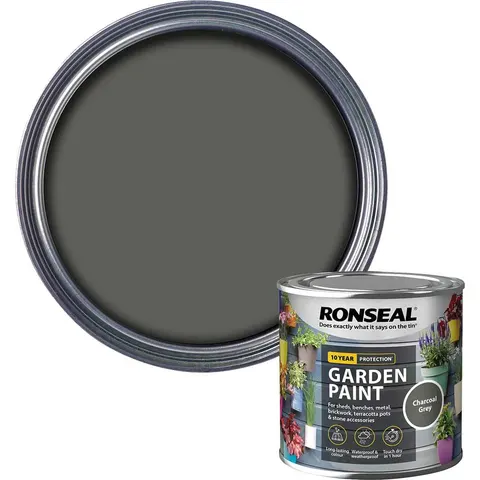 Ronseal General Purpose Garden Paint Charcoal 250ml – image 3