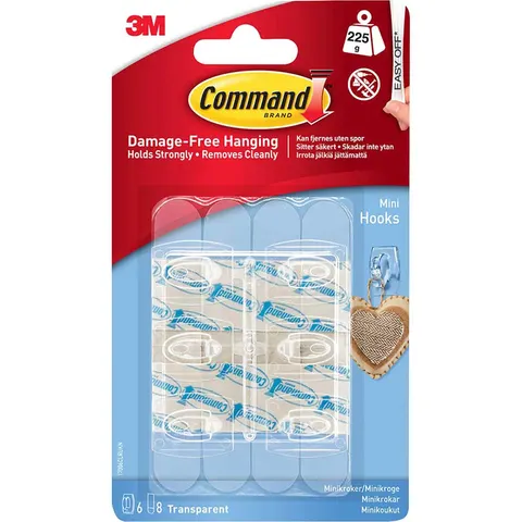 Command Adhesive Strip Mini Hooks – image 2