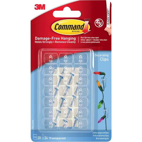 Command Adhesive Strip Decorating Clips – image 2