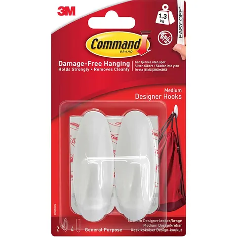 Command Adhesive Strip Designer Hook – image 2