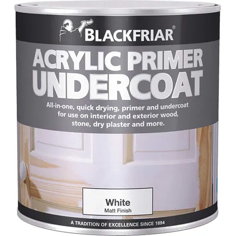 Blackfriar Quick Drying Acrylic Primer Undercoat – White – BF0380001F1 – image 2