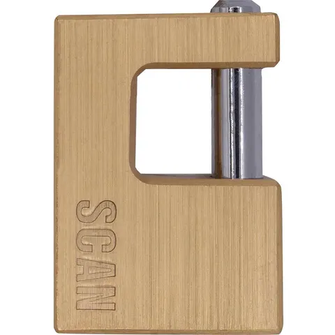 Scan Brass Shutter Padlock – image 3