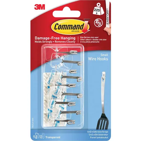 Command Adhesive Strip Wire Hooks – Clear – image 2