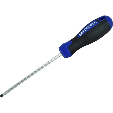 Faithfull Soft Grip Parallel Slotted Tip Screwdriver – FAISDP100 – image 3
