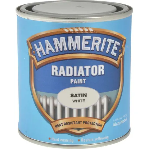 Hammerite Radiator Enamel Paint – Satin White – image 2