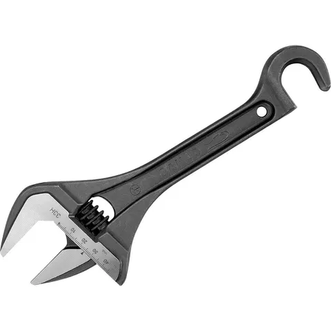Bahco Wide Jaw Hook End Adjustable Spanner – image 3