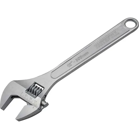 Faithfull Chrome Adjustable Spanner – FAIAS300MC – image 2