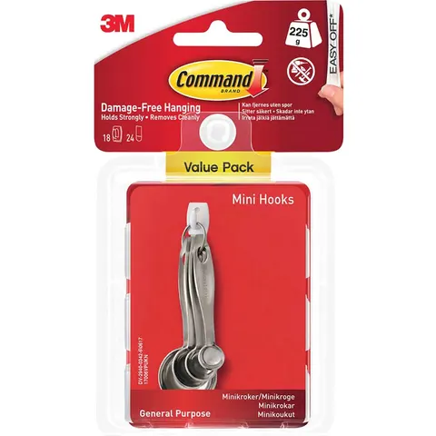 Command Adhesive Strip Mini Hooks – image 2