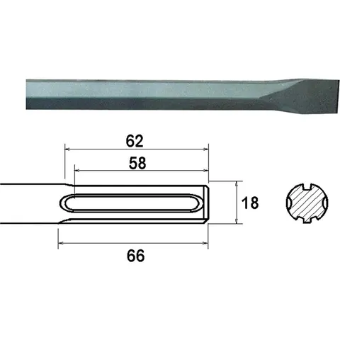 Faithfull SDS Max Flat Chisel – image 3