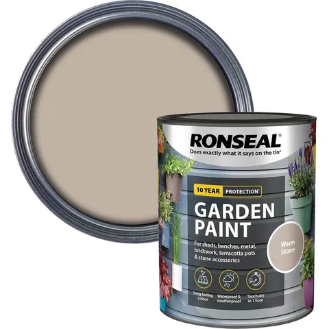 Ronseal Garden Paint Warm Stone 750ml – image 3