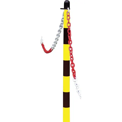 Faithfull Plastic Post for Chain – Yellow / Black – image 3