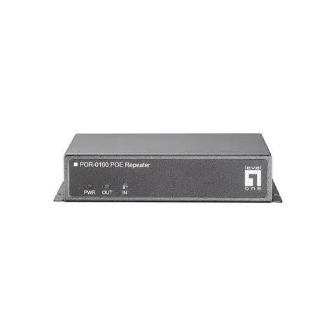 LevelOne PoE Repeater Cascadable 2xFE PoE grau – Bild 2