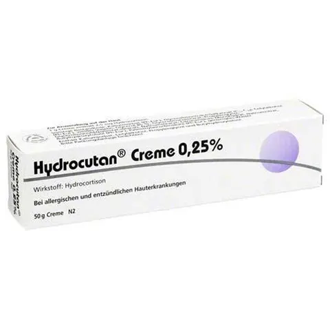 Hydrocutan 0,25% 50 g Creme – Bild 2