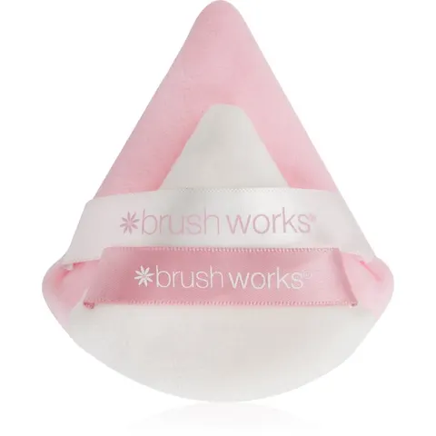 Brushworks Triangular Powder Puff Duo – 2 szt. – zdjęcie 2