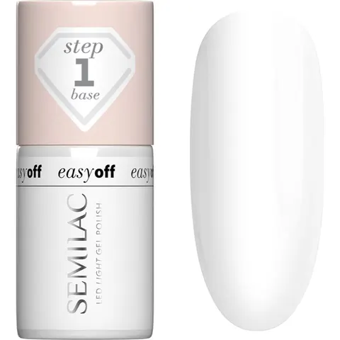 SEMILAC Easy Off LED Light Gel Polish Base – 7 ml – zdjęcie 2