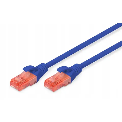 Digitus Patchcord Kabel Utp Do Switch Router Komputer 3 Metry Pvc Niebieski – zdjęcie 2