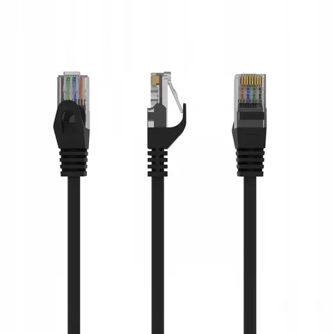 Gembird Patch cord Kat.6 Utp 5m czarny – zdjęcie 2