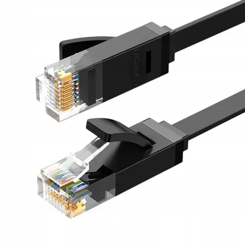Kabel Ugreen NW102 Cat6 10m płaski (czarny) Ugreen – zdjęcie 3
