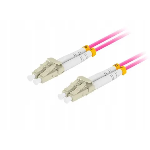 Lanberg Patchcord OM4 LC LC Upc Duplex Światłowodowy Do Switch Serwer Sieć – zdjęcie 2