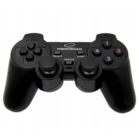 Gamepad Esperanza EG102 (pc, PS3; kolor czarny) – zdjęcie 2