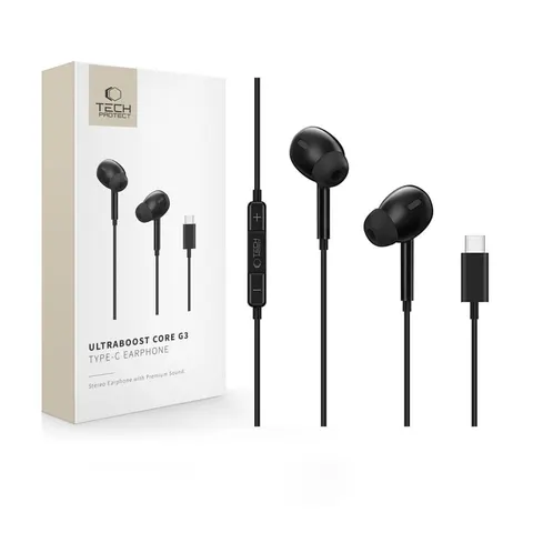 Tech-protect Ultraboost Type-c Earphone Core G3 Black – zdjęcie 2