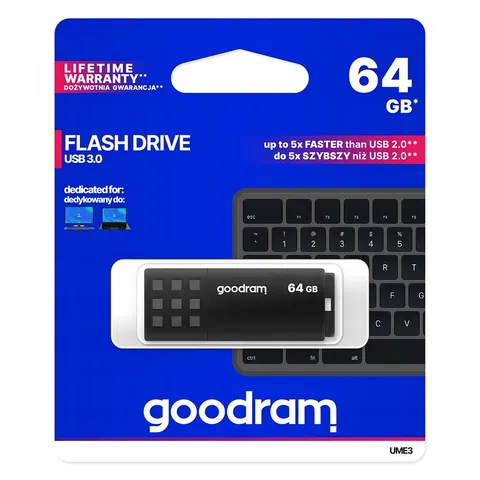 Goodram Pendrive UME3 64GB Usb 3.0 Czarny – zdjęcie 2