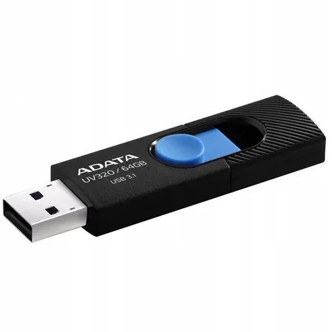 Adata Pendrive UV320 64GB Usb 3.2 Gen1 Czarno-niebieski – zdjęcie 2