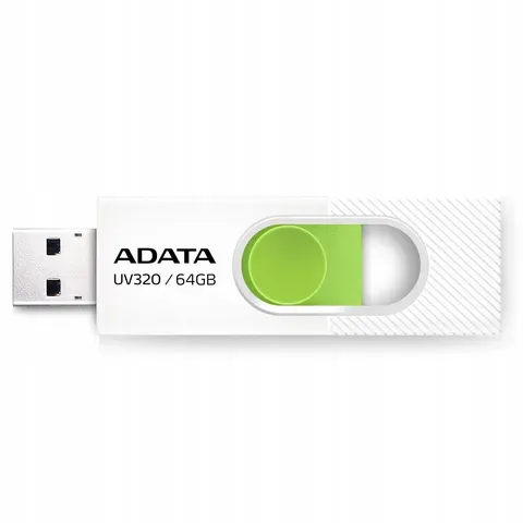 Adata Flashdrive UV320 64GB USB3.1 White-Green – zdjęcie 2