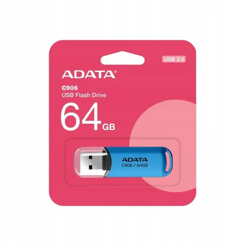 Adata Pendrive C906 64GB USB2.0 niebieski – zdjęcie 3