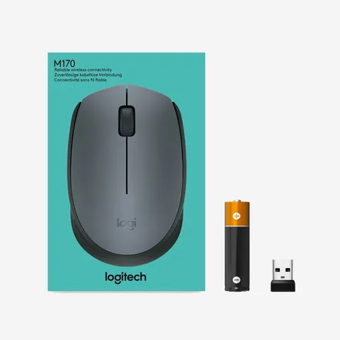 Logitech Wireless Mouse M170 Black, Grey – zdjęcie 2