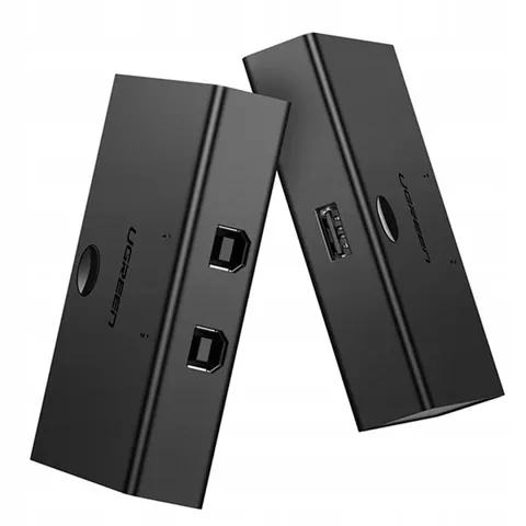 Ugreen Switch Przełącznik 2Xusb-B Usb-A Czarny (30345) – zdjęcie 3