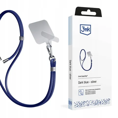 Smycz do smartfona 3mk EasyClip niebieska – zdjęcie 2