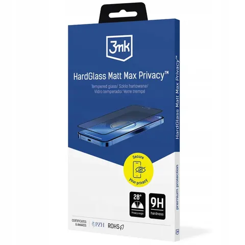 3mk Apple Iphone 17 Pro Max HardGlass Matt Max Privacy – zdjęcie 2