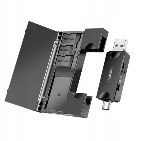 Logilink Czytnik kart USB3.2 Gen 1, SD/microSD – zdjęcie 2