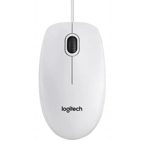 Logitech Mysz B100 optyczna biała. Oem – zdjęcie 5
