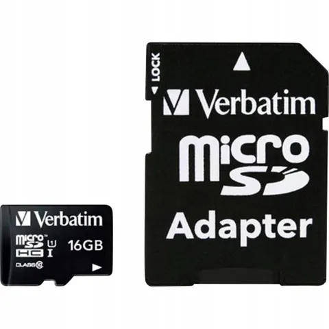Karta Verbatim microSDHC 16GB V10 adaptér černá – zdjęcie 4