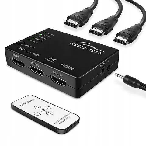 Media-tech Przełącznik Hdmi Switch 4K MT5207 – zdjęcie 2