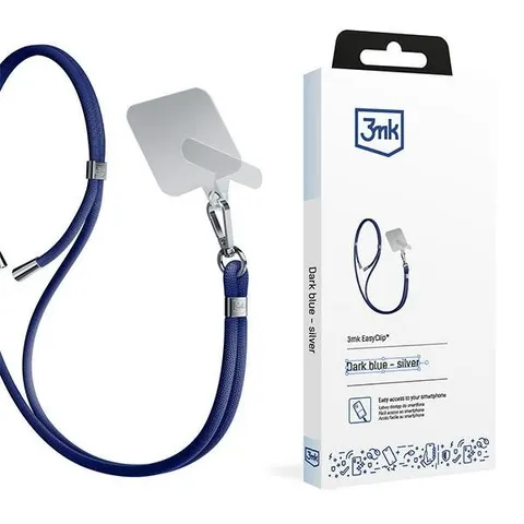 Smycz do smartfona 3mk EasyClip niebieska – zdjęcie 3