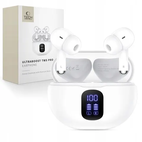 Tech-protect Ultraboost Tws Earphone Pro G2 White – zdjęcie 2
